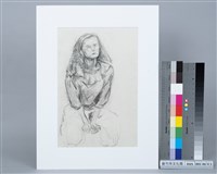 藏品(鄭瓊娟－昂首坐姿女郎)的圖片
